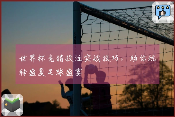 世界杯竞猜投注实战技巧，助你玩转盛夏足球盛宴